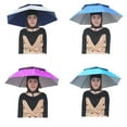 thumbnail image 4 of Worallymy Fishing Umbrella Hat Hiking Beach Camping Headwear Cap Foldable Sunscreen Shade Head Umbrella, 4 of 6