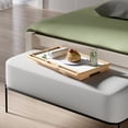 thumbnail image 5 of Contemporary Home Living Flip Top Wooden Breakfast Tray - 25.25" - Beige and White, 5 of 9