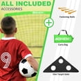 thumbnail image 5 of BOHEN 6x4FT Portable Soccer Goal for Kids Backyard with Carry Bag - Easy Folding Lightweight Fun for Outdoor Indoor Training Games for Teen Youth Adult (Green, 6x4FT, 1 Pack), 5 of 8