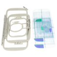 thumbnail image 1 of 4pcs/set Embroidery Sewing Hoop Set For Brother PE-700 PE-700II PE770 PE780D Machine, 1 of 4