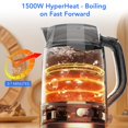 thumbnail image 4 of COWSAR Electric Kettle with Precise Temp Control - Hot Water Kettle 1.7L, 304 SS, Hidden Heater, Temp Display, One-Key Lid, Auto Off, Safety Guards,, 4 of 7