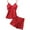 Red, variant on Lindreshi Lingerie Sets for Women 2pc Set Womens Satin Sling Sleepwear Lingerie Lace Nightdress Underwear Set