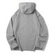 thumbnail image 5 of pstuiky hombres de manga larga, Blusa informal de color liso con capucha y mangas raglán para hombre, ideal para actividades al aire libre y a prueba de sol. tops de invierno para hombre xxl, 5 of 6