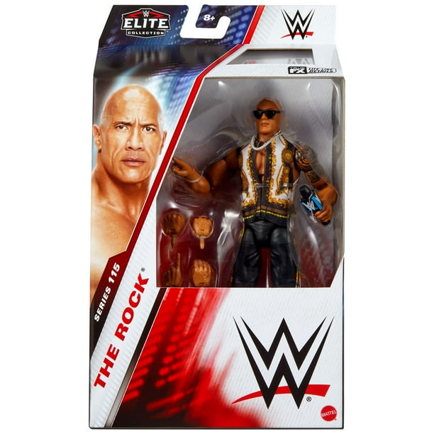 WWE Elite The Rock Action Figure, Series #115 6-inch Collectible