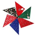 thumbnail image 4 of 6 elementos navideños estampados cuello triangular para perros lavables bufanda para mascotas para perros pequeños y medianos decoran las necesidades diarias del Festival de perros pequeños y medianos, 4 of 5