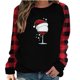 thumbnail image 2 of Puntoco, camiseta de manga larga suelta con cuello redondo y estampado informal a la moda de verano para mujer, blusa, Jersey Puntoco Puntoco-1836, 2 of 8