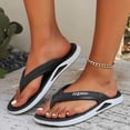 thumbnail image 6 of Mens Slippers,Men Slippers Non- Grip Thick Sole Slippers for Home Shower Comfort,Slippers for Men,Black,10.5, 6 of 7