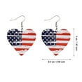thumbnail image 3 of BNNG 4th of July Patriotic Earrings Independence Day Earrings American Flag Earrings for Women Fourth of July Patriotic Stud Earrings USA Independence Day Patriots 4th of july Jewelry Gifts, 3 of 4