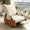 Beige, variant on BTFYOU Foldable Nursery Rocking Recliner Chair, Padded Glider Rocker with Foot Stool, Storage Pocket & Adjustable High Back for Bedroom Living Space(Beige)