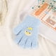 thumbnail image 1 of Guantes para niños, cálidos, de invierno, con forro polar, gruesos, de cinco dedos, multidedos, para niñas, de dedos completos, resistentes al frío, 1 of 6