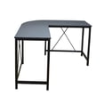 thumbnail image 2 of Escritorio en L Hometrends Negro con estructura de Metal, 2 of 4
