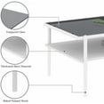 thumbnail image 4 of BISHE Coffee Table with Storage, Glass Coffee Table and End Tables for Living Room, Modern Rectangle and Square Coffee Table Set of 3, White, 4 of 7
