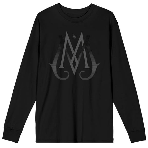 Fantastic Beasts 2 Movie Ministry of Magic Symbol Black Long Sleeve Graphic Shirt- S
