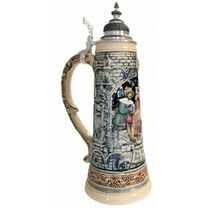 German Beer Stein Drinkingscenes Giantstein, Replica from year 1897 1.5 liter tankard, beer mug, Limitaet 2022