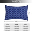 thumbnail image 2 of Fotbe Blue Lantern Shapes Funda de Almohada Decorativa Estilo Occidental, Lujo en Algodón, Fundas para Almohadas King, Cojín Estampado para Decoración del Hogar-20"x30", 2 of 6