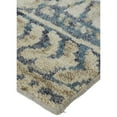 thumbnail image 3 of Feizy Palomar Transitional Geometric, Tan/Blue, 2' x 3' Accent Rug, Stain Fade Resistant Easy Care, Area Rug for Living Room and Bedroom, 3 of 6