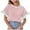 Fall Clothes Pink, variant on Women Striped Tops Ruffle Sleeve Casual Basic T Shirts Crewneck Short Sleeve Shirt Summer Outfits