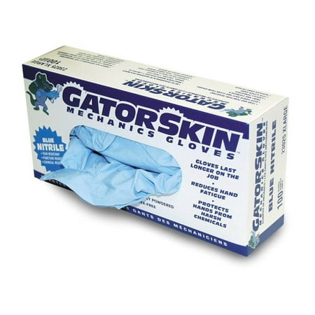 UPC 048374230258 product image for Carrand 23025 Gator Skin Blue Nitrile Disposable Gloves, Extra Large, 100 Per Bo | upcitemdb.com