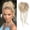 L-Dirty Blonde, variant on Large Messy Bun Hair Piece, Wavy Curly Scrunchie Synthetic Chignon Ponytail Hair Extensions, Thick Updo Hairpieces for Women, Fake Hair Bun Scrunchies for Daily Wear