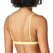 Roxy womens Solid Beach Classics Fixed Tri Bikini Top, Banana Cream212, Large US