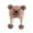 Orange, variant on Krdevn Winter Kids Hat with Bear Ears Soft Knit Warm Lined Ear Cap for Boys Girls Cold Weather,Size:2-3 Years