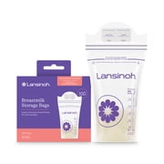 Lansinoh Breastmilk Storage Bags, Fast Freeze and Thaw, 25 Count, Baby Essentials, 6oz