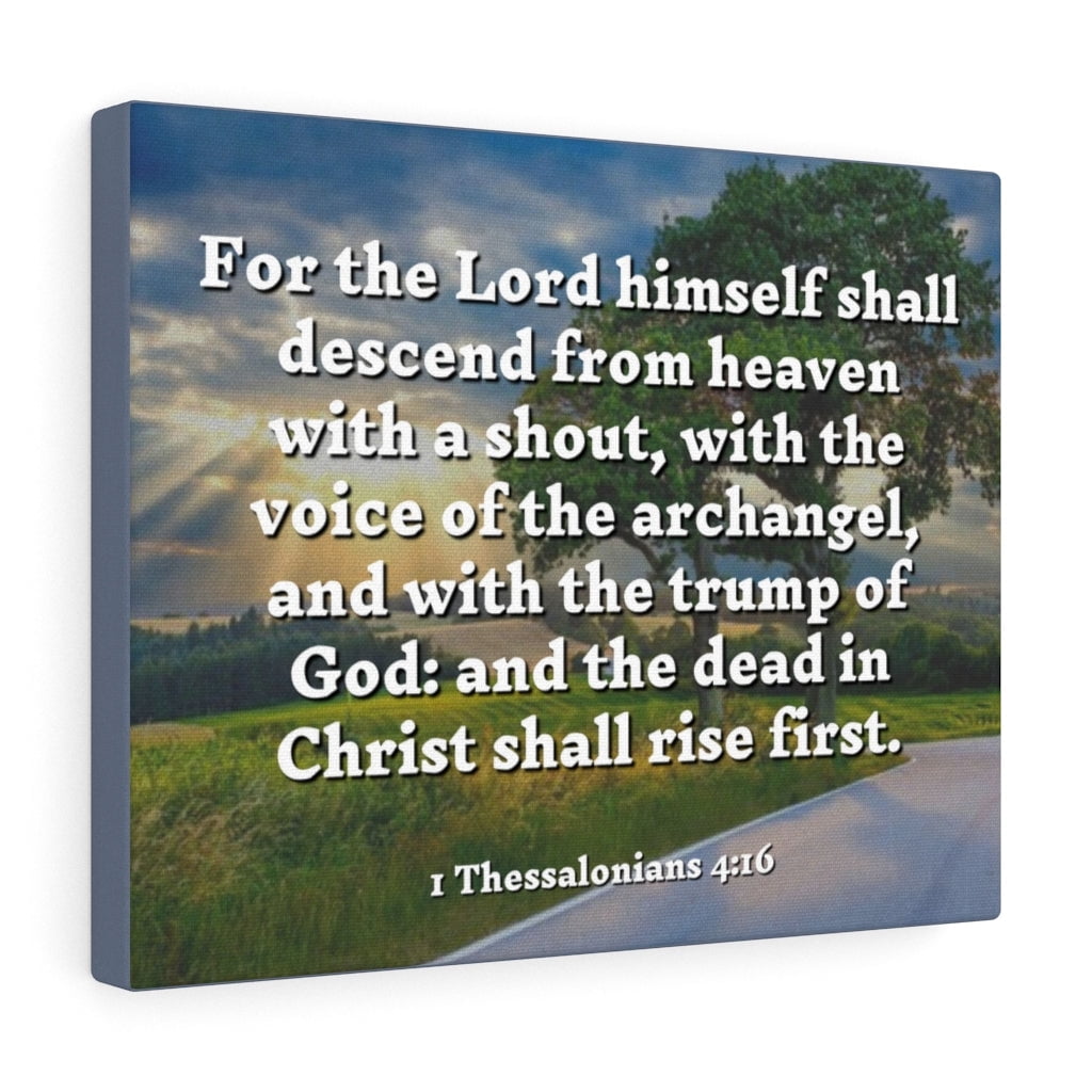 Scripture Walls Rise 1 Thessalonians 416 Bible Verse Canvas Christian