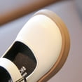 thumbnail image 5 of Viluyesy Girls Mary Jane Flats - Toddler Leather Dress Shoes - Soft Sole Princess Ballet Flats - Spring Summer Wedding Party Uniform Shoes Beige Size 13, 5 of 10