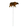 thumbnail image 2 of Village Wrought Iron Bear - Rusted Garden Stake, 2 of 2
