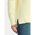 thumbnail image 4 of Time and Tru Women's Chenille Sweater with Long Sleeves, Midweight, Sizes XS-XXXL, 4 of 5