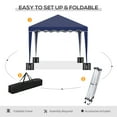 thumbnail image 4 of Outsunny 10' x 10' Pop Up Canopy Tent with Carry Bag Blue, 4 of 10