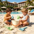 thumbnail image 4 of Agiferg Educational Toys Montessori Learning Toys, Kids Beach Toys Set Sand Play Tools with Bucket Shovels Rakes Sand Molds Outdoor Sandbox Toys for Beach Pool Backyard, 4 of 6