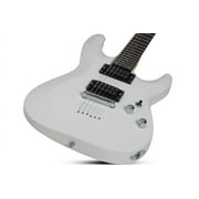 Schecter C-6 Deluxe Electric Guitar (Satin White)
