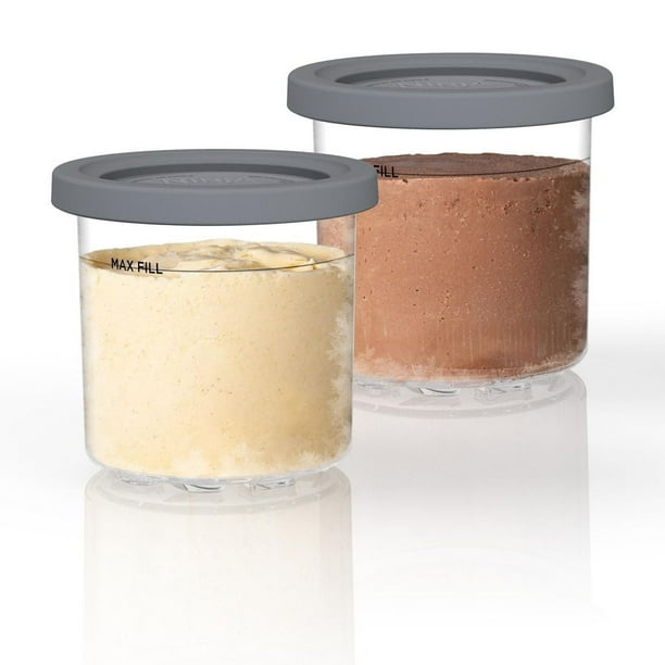 Ninja XSKPNTLD2C CREAMi Pints and Lids, 2 Pack, Compatible