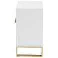 thumbnail image 4 of Baxton Studio Giolla Contemporary Glam and Luxe White Finished Wood and Gold Metal 2-Drawer Nightstand, 4 of 7