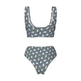 thumbnail image 6 of Rocae Cute Cats And Dogs for Bikini Set for Women Two Piece Sexy High Swimsuits Split Crossover Bikini Small, 6 of 9