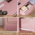 thumbnail image 6 of 12 Drawer Dresser for Bedroom, 61 in Long Modern Pink Dresser TV Stand with Charging Station, Large Wooden Chest Od Drawers for Nursery, Closet, Living Room, 6 of 8