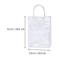 thumbnail image 2 of Shisuyan Wedding PVC Bag Tote Bag Transparent 8Pcs 6.29X5.89X2.75 Inch, 2 of 8
