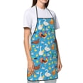 thumbnail image 3 of Fuzoiu Rooster And Chickens Print Waterproof Apron, Kitchen Apron for Women Men Chef, Apron for Christmas Dinner Party Cooking Baking Crafting House Cleaning Kitchen, 3 of 7