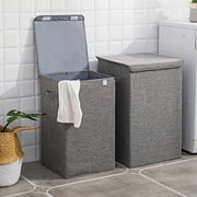 KWANSHOP Laundry Basket Washing Clothes Hamper With Lid Clothes Bin 64L/100L