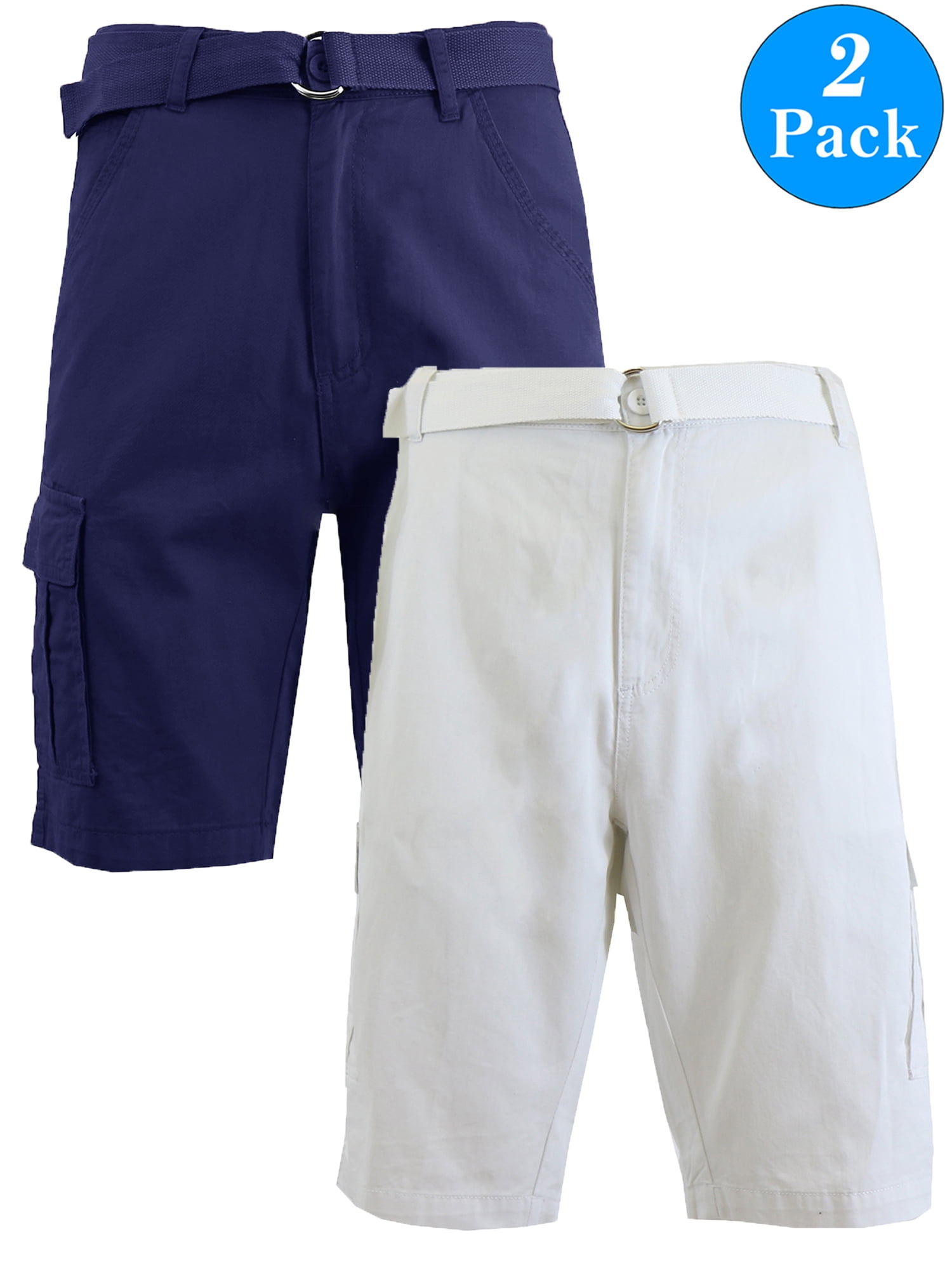 Pleated Cargo Shorts