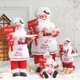 thumbnail image 2 of Cocina roja Navidad de pie Papá Noel estatuilla de Navidad muñeco de peluche de Papá Noel Papá Noel de pie, 2 of 4