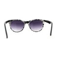 thumbnail image 4 of Womens Classy Iconic Boyfriend Style Horn Rim Sunglasses Grey Tortoise Smoke, 4 of 5