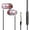 Rose Gold, variant on 3.5mm Wired Earbuds, Stereo Bass Headphones with Mic, For Smartphones Laptops Gaming MP3,Gold