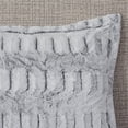 thumbnail image 5 of Soft Plush Comforter Set, Long Faux Fur Bedding Set, Mid Century Down Alternative Beddingnull with 2 Matching Shams, Twin/Twin XL, Grey 3 Piece, 5 of 8