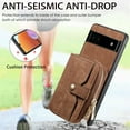 thumbnail image 3 of for Google Pixel 6a Wallet Case, Crossbody Phone Purse with Card Holder for Women, Zipper PU Leather Carrying Cover Gift with Shoulder Strap Kickstand Anti-drop for Google Pixel 6a - Brown, 3 of 10