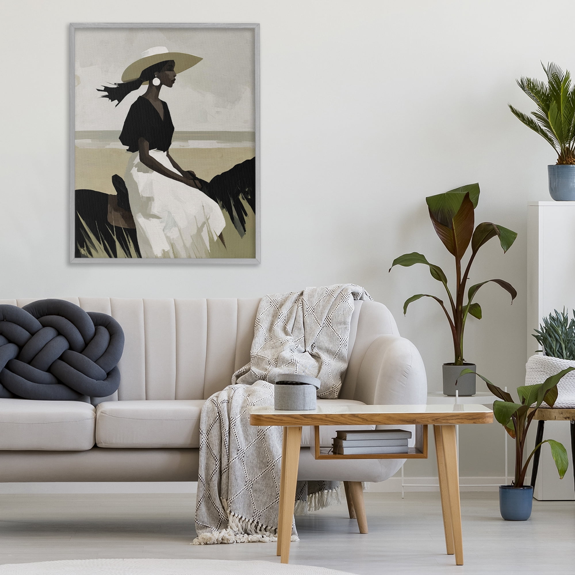 Stupell Industries Equestrian Windswept Muse Gray Framed Giclee Art, design by Svetlana Aleynikova