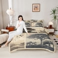 thumbnail image 4 of Homewish Female Men Women Wildlife Lion Elephant Giraffe Full Size Comforter Sets 3-Piece,African Savanna Bedding Comforter Set,Animal Migration Lightweight Bedding Sets,Super Cozy Room Decor, 4 of 8