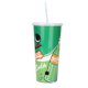 thumbnail image 2 of Teléfono con cable Llamadas HD Taza de cola de dibujos animados Teléfono fijo de escritorio decorativo para oficina en casa Verde, 2 of 14