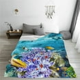 thumbnail image 5 of Vsdgher Corals and Tropical Fish Ultra-Soft Micro flannel Blanket Throw Blankets for Couch Sofa, Bed (4 sizes)-60"x50", 5 of 7